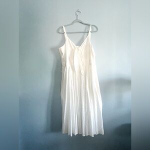 Fat Face NWT 100% cotton eyelet white sundress cottage graduation summer size 16
